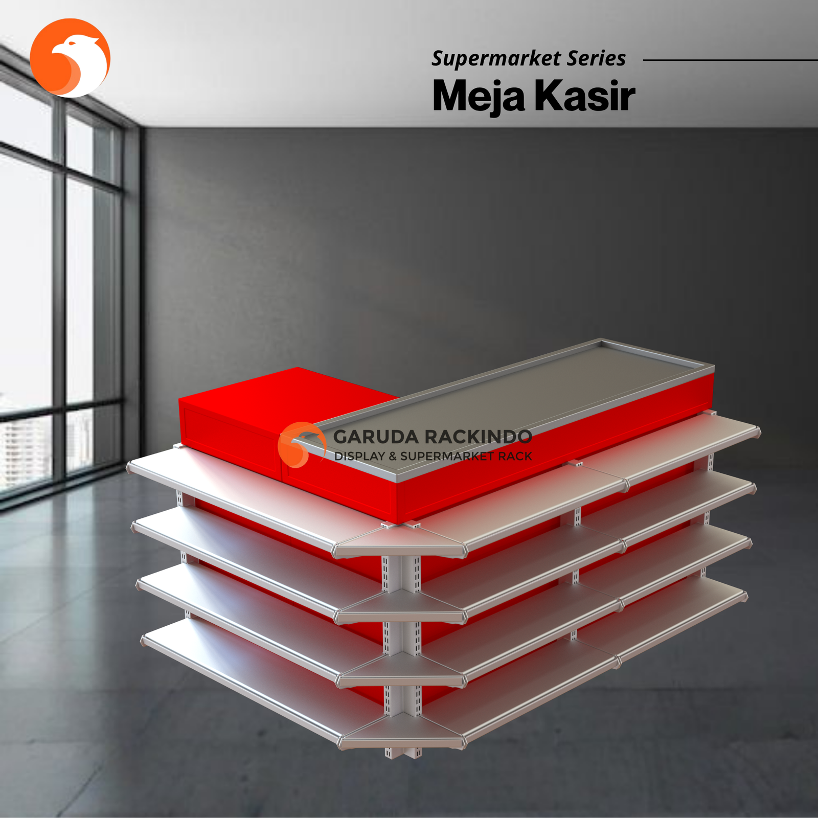 Rak Gondola Supermarket - Meja Kasir / Kualitas Terbaik Produksi Sendiri dan Produk Import