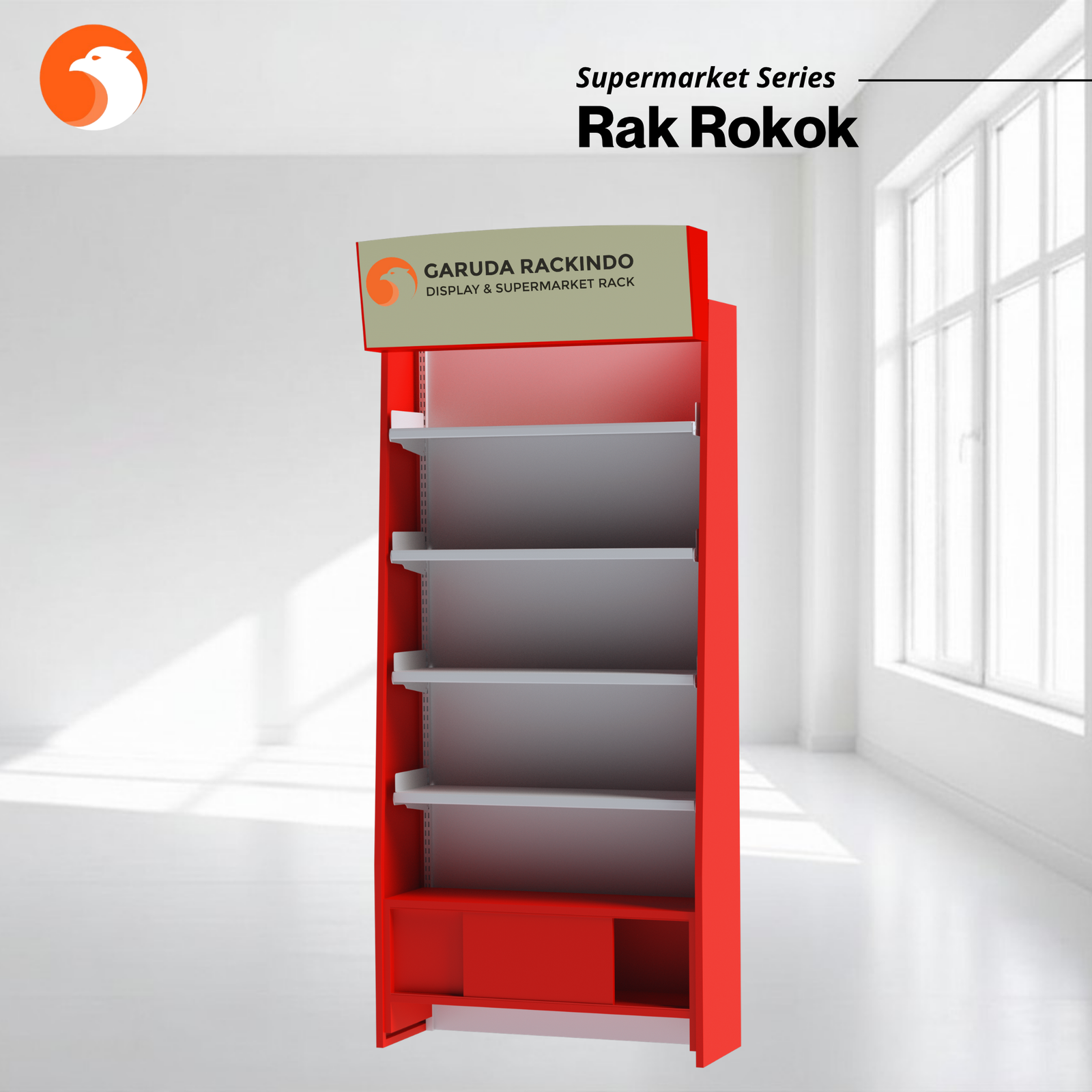 Rak Gondola Supermarket - Rak Rokok / Kualitas Terbaik Produksi Sendiri dan Produk Import